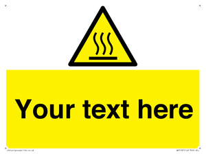 Custom Hot Surface Sign